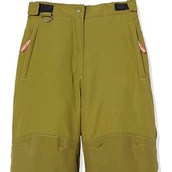 Water Resistant Snow Pants for Toddlers With Reinforcement Green - Picture 2 of 6